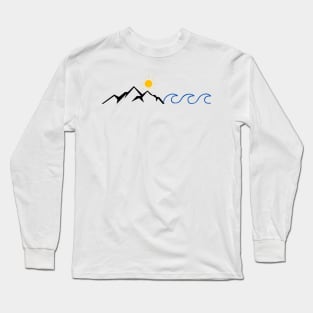 Mountain and Wave Long Sleeve T-Shirt